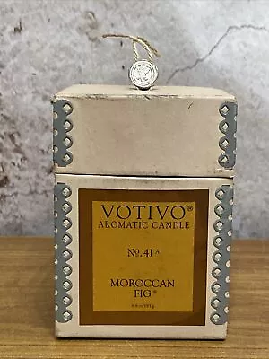 Votivo Aromatic Candle Moroccan Fig No 41 6.8oz New 50-60 Hrs RARE A1 • $44.99
