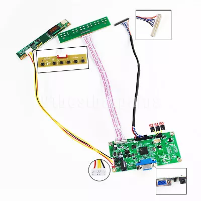 HDMI DP VGA Audio Controller Board 30pin For DIY LVDs 1CCFL Backlight LCD Screen • $17.98