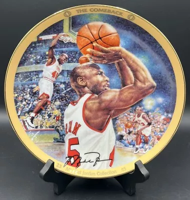 Vintage Michael Jordan   The Comeback   Collectors Plate Upper Deck Bradford • $30