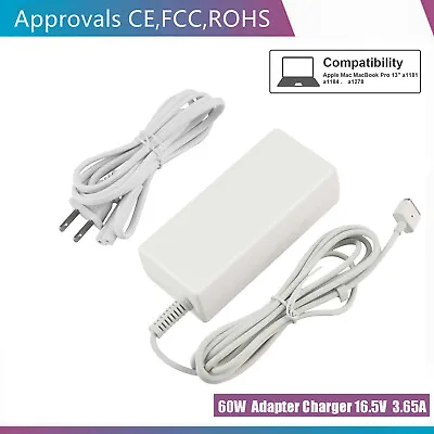  For Apple 13-inch MacBook Pro A1181 A1278 A1342 Adapter Charger 60W Power Cord • $13.49