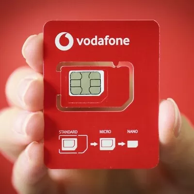 Vodafone SIM Card PAYG Nano/Micro/Standard TRIO SIM CARD UK Pay As You Go • £0.99