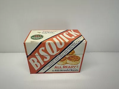 Metal Recipe Box-EMPTY-Bisquick • $6.99