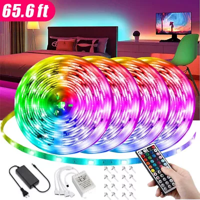 Tira De Luces 66FT LED RGB Color Tiras Led Para Decoracion Habitacion Cuarto • $11.39