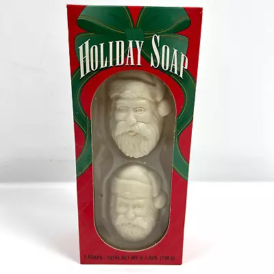 Hewitt Santa Holiday Soap Decorative 2 Soaps French Milled Cinnamon New USA • $2.66