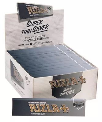 Rizla Silver King Size Slim Rolling Papers Original Smoking 1 3 5 10 15 25 50 • £2.99