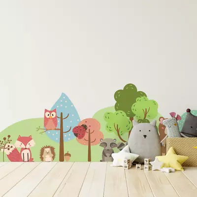 Woodland Animal Border Decal Wall Sticker • £54.95