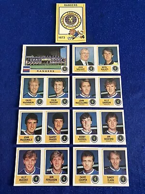 Panini Football 85 Stickers RANGERS Inc Badge Complete Team Pro Recovered • £13