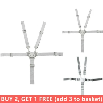 $12.49 • Buy High Chair Baby Seat Belt Latch Connector 5 Point Kids Safe Belts Harness Straps