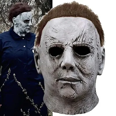 Michael Myers Horror Full Mask Latex Mask Halloween Fancy Dress Scary Costume ·  • £8.07