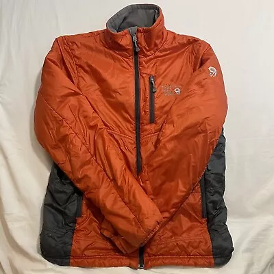 Mountain Hard Wear Orange Puffer Jacket Men’s Medium Synthetic Fill Camping READ • $35
