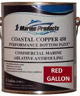Coastal Copper 450 Multi-Season Antifouling Bottom Paint Red Gallon • $139.88