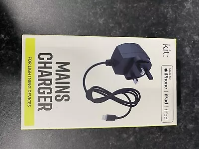 Genuine Official Kit Lightning Mains Charger MFI For Apple IPhone IPad  • £6