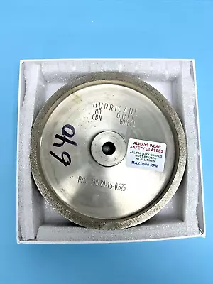 Hurricane CBN Grinding Wheel 8  X 1.5  X .640  80 Grit - Woodturning Sharpening • $49