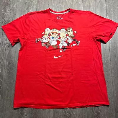 Nike Washington Nationals President's Race T-Shirt Red Mens XXL MLB Red Baseball • $14.53