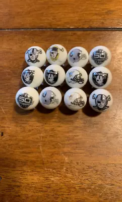 Las Vegas/LA Raiders NFL FOOTBALL Glass Marbles 5/8 Size With Stands • $17.48