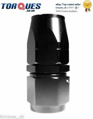 £5.99 • Buy AN -6 (AN6) STRAIGHT Swivel Seal BLACK Hose Fitting