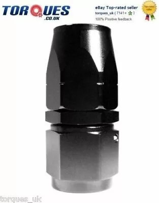 AN -6 (AN6) STRAIGHT Swivel Seal BLACK Hose Fitting • £5.99