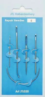 5 Repair Needles - Upholstery Leatherwork Sacking Darning & Embroidery -jtl30 • £2.15