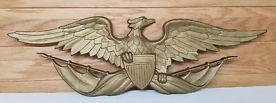 American Eagle Patriotic Bird Cast Sexton 27  Wing Span Vintage Wall Decor USA • $30