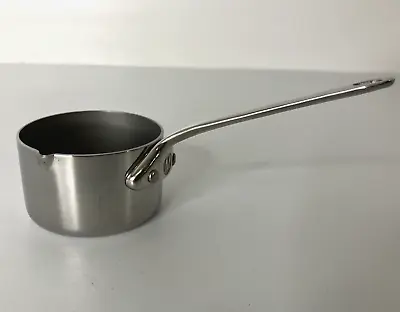 Mauviel M'Minis Stainless Steel ~ 0.1 Qt Mini Sauce Pan With Pouring Edge 1.9-in • $41.99