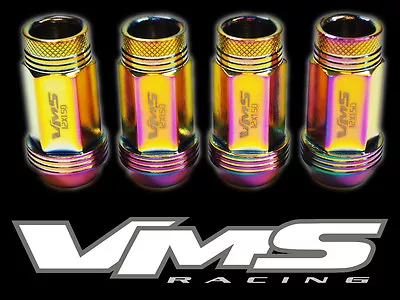 Vms 20 Chevy Corvette C4 C5 C6 C7 48mm Premium Steel Lug Nuts 12x1.5 Neo Chrome • $58.88