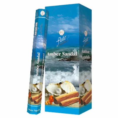 £2.99 • Buy Amber Sandal Incense Stick Fragrance For Temple Home Prayers Puja Rituals