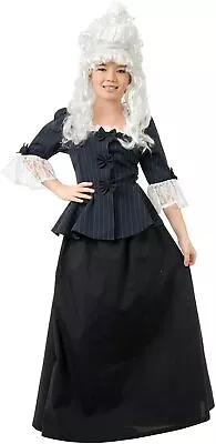 Charades Martha Washington Colonial Child Costume Size Medium H2 • $32.99