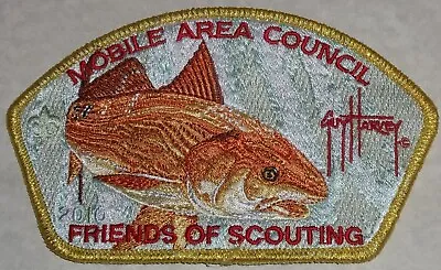 Bsa Mobile Area Council Oa 322 Fos Red Fish Artist Guy Harvey Ymy Donor Csp Mint • $45.50