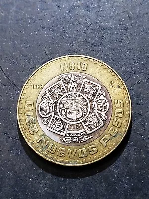 1993 Mexico SILVER 10 Nuevos Pesos Silver Coin  • $9.99