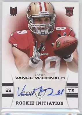 2013 Panini Momentum Initiation Signatures /49 Vance McDonald #97 Rookie Auto RC • $5.99