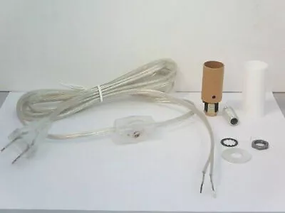 Mini-lamp Part Kit Candle Skt- Silver Cord Cord W/line Switch   Td-400sil • $7.36