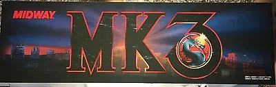 Mortal Kombat 3 Arcade Marquee 25  X 7.5  • $22.95