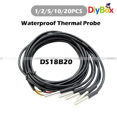 1-20PCS 1M Waterproof Ds18B20 Digital Thermal Probe Sensor/Temperature Sensor • $40.91