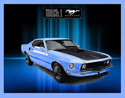 Vintage Mach 1 Mustang Mouse Pad Desktop Computer Supplies 7 3/4  X 9  • $9.95