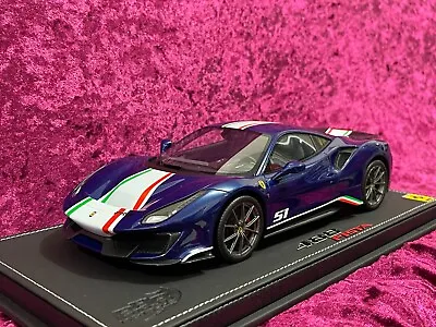 *FREE SHIPPING* BBR 1/18 Ferrari 488 Pista Piloti Blue Tour De France P18160B • $759