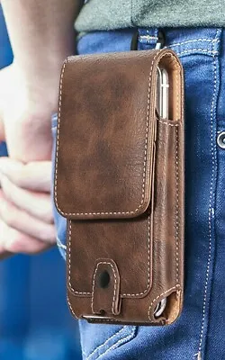 For Samsung Galaxy S21 22 23 Tradesman Leather Belt Clip Card Holster Case Pouch • $19.99