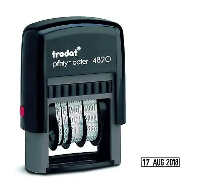 Date Stamp - Self Inking Rubber Stamp - Dater 4820 - Trodat - 73556 • £12.95