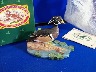 New Vtg Avon Native American WOOD DUCK 1989 Hunting Gift Figurine Decoy NOS Box • $12.99