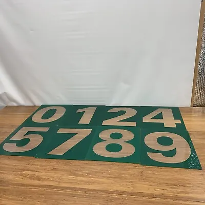 8” Number 10  PLASTIC MARQUEE SIGN LETTERS NUMBERS Man Cave Decor Green Clear • $1.98