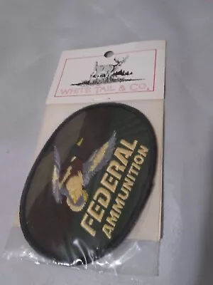 Vintage  Federal Ammunition Emblem Patch White Tail & Co Voyager In Package • $4