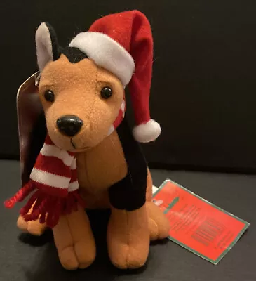 1998 Stuffins Collectable Canine Christmas Bean Bags License K9 German Shepherd • $14