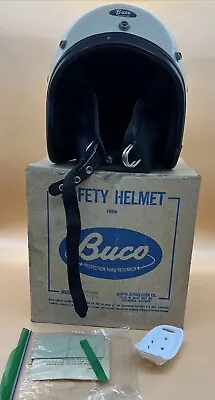 Buco Sportsman Motorcycle Helmet With Box Dated 1962 No. 1632 Size C • $61