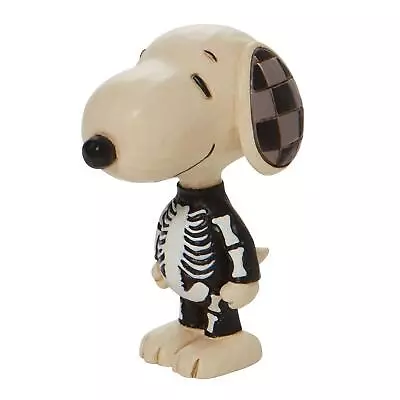 Peanuts By Jim Shore - Snoopy Skeleton Mini Halloween Figure 6010320 • $14.37