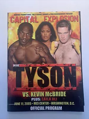 Mike Tyson-K.McBride 2005 Program With Folded PosterBout Sheet &PressKit Folder • $100