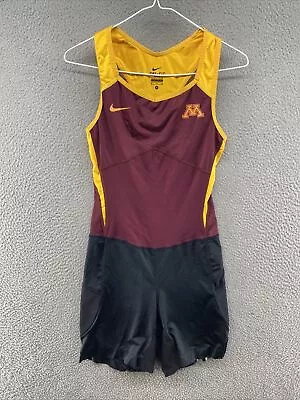 Women’s Nike Minnesota Gopher Track & Field Unitard Speedsuit Skinsuit Size M • $49.99