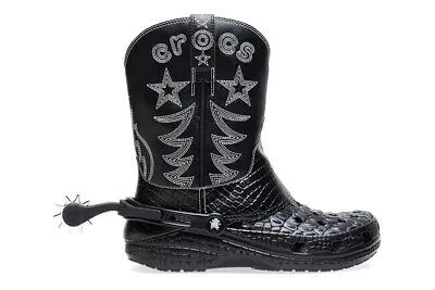 Crocs Classic Cowboy Boot High Mens Boots Black 208695-001 NEW/NWB Multi Sz • $89.99
