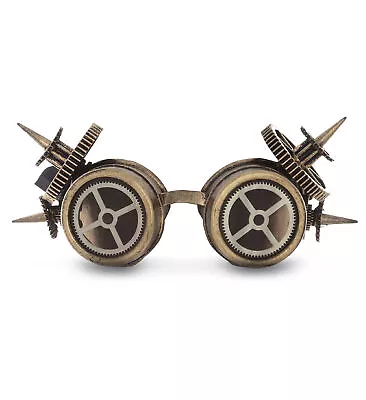 Attitude Studio Steampunk Goggles Steam Punk Glasses Cosplay Costume - Gold • $32.18