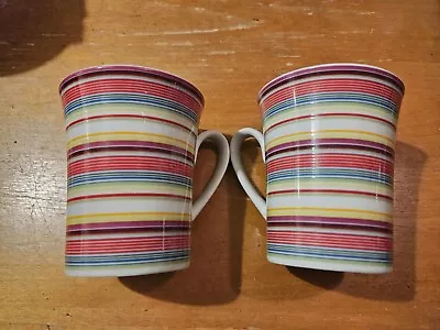 2x M & S.STRIPED Mug Half Pint Mugs • £11