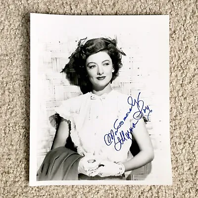 MYRNA LOY Signed Autographed Black & White Photo 8 X 9 5/8” - Legendary Actress • $129.99
