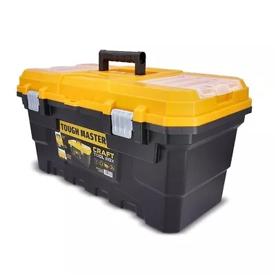 22  Heavy Duty Craft Tool Storage Box With Removable Tray &Compartment Organiser • £22.79